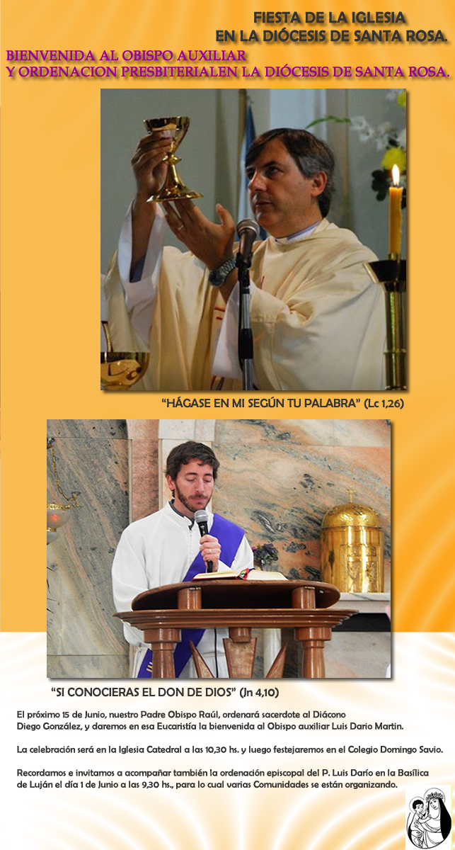 Bienvenida Obispo Auxiliar y ordenacion Diego Gonzélez 